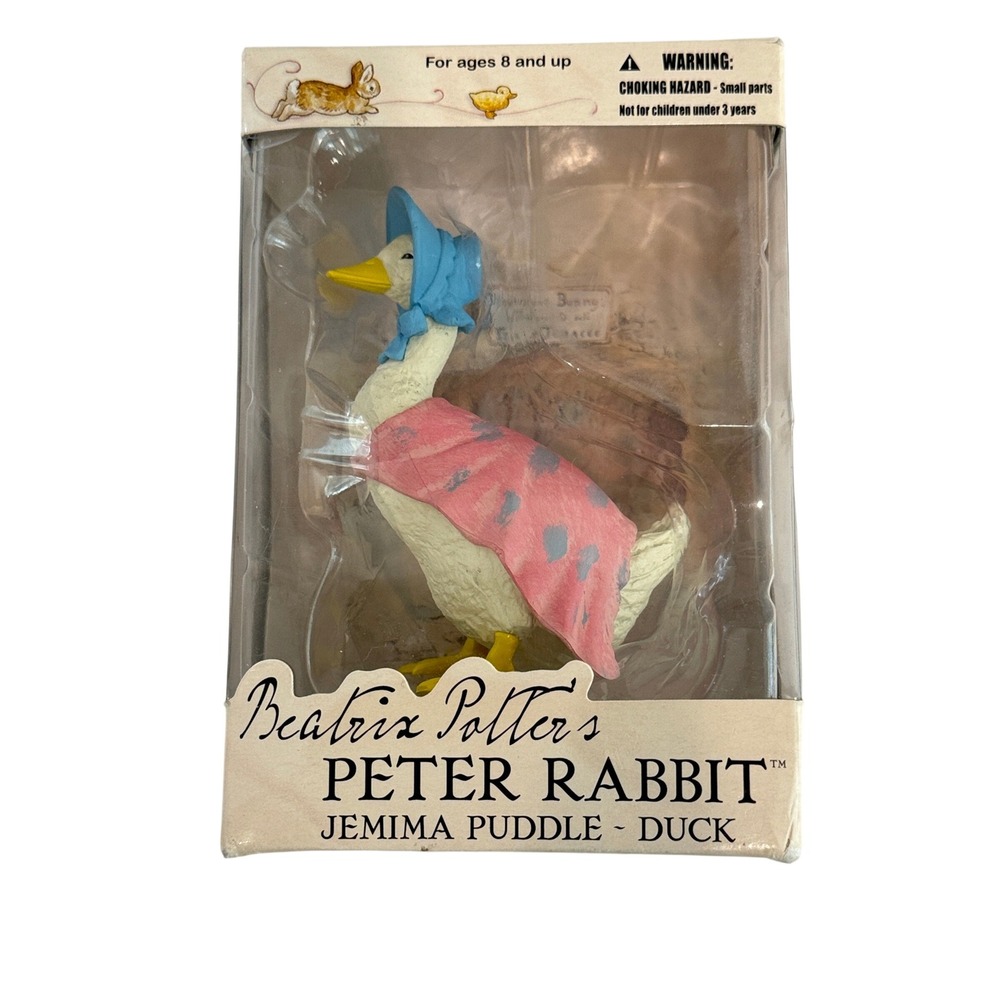 Jemima Puddle-Duck Beatrix Potter Figure Unisex OS Pink Blue Classic Toy 2005